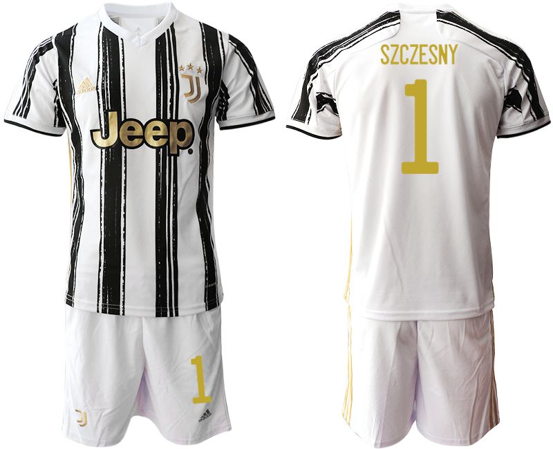 Men 2020-2021 club Juventus home #1 white Soccer Jerseys